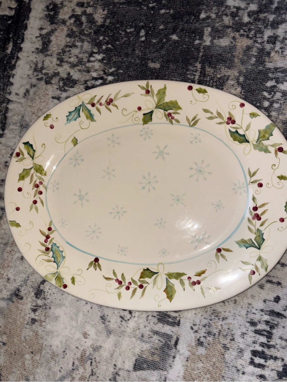 Tracy porter ceramic holiday platter